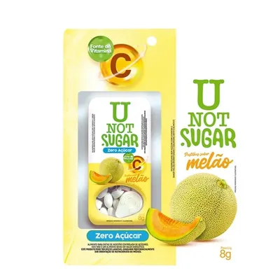 Pastilha U Not Sugar Sabor Melão 8G preço